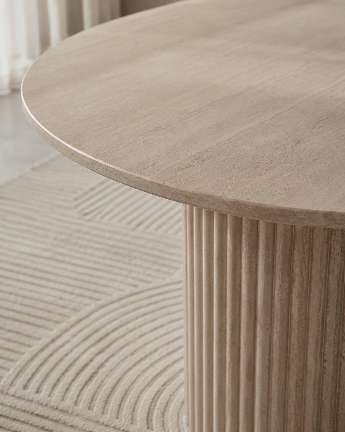TODI travertine dining table by DEKATO LIVING - image 6