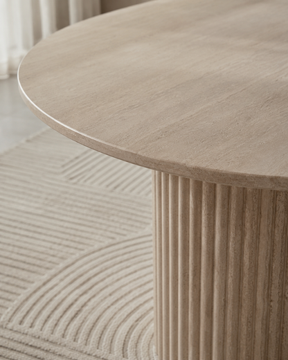 TODI travertine dining table by DEKATO LIVING - image 6