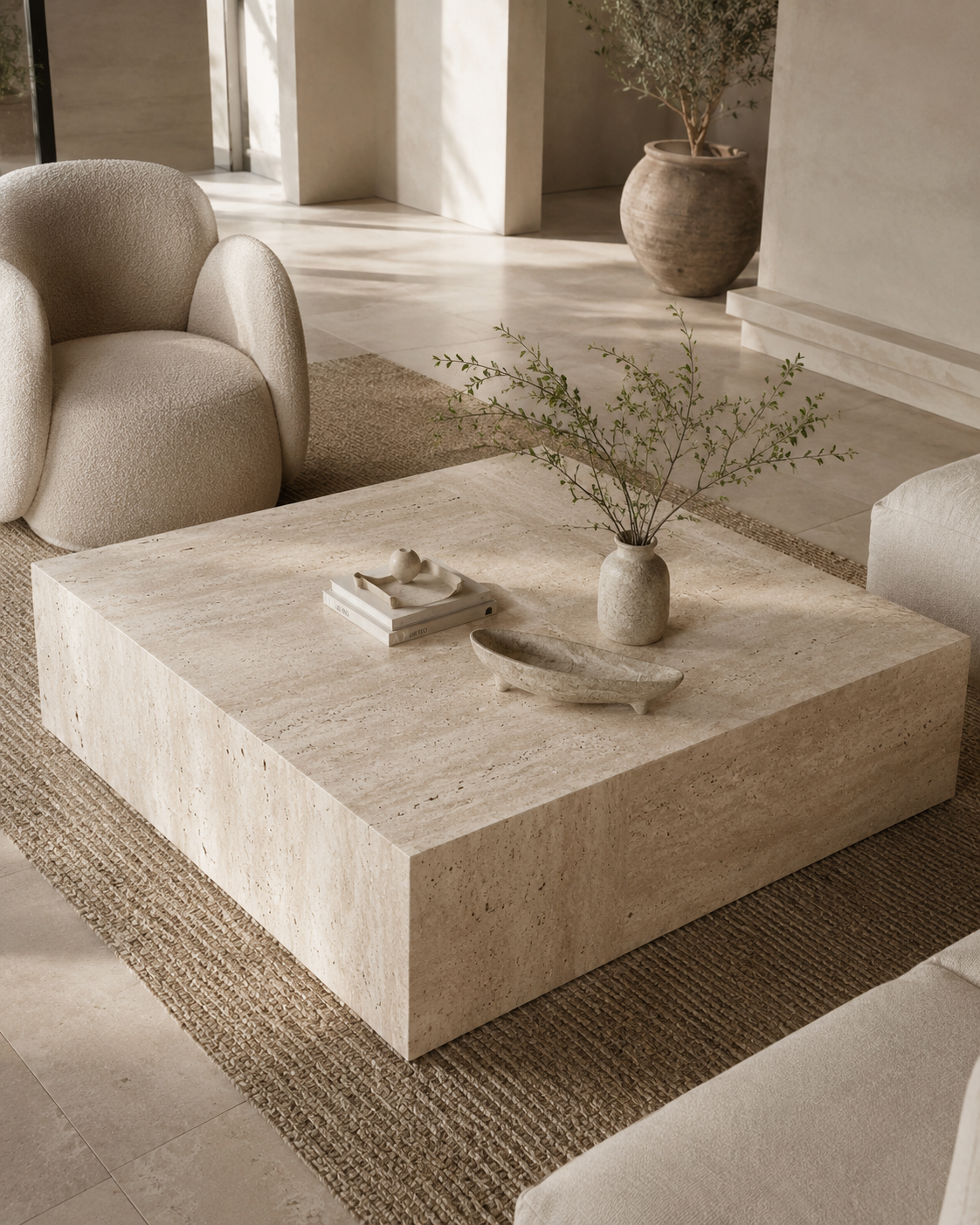 MALIBU travertine coffee table - image 7