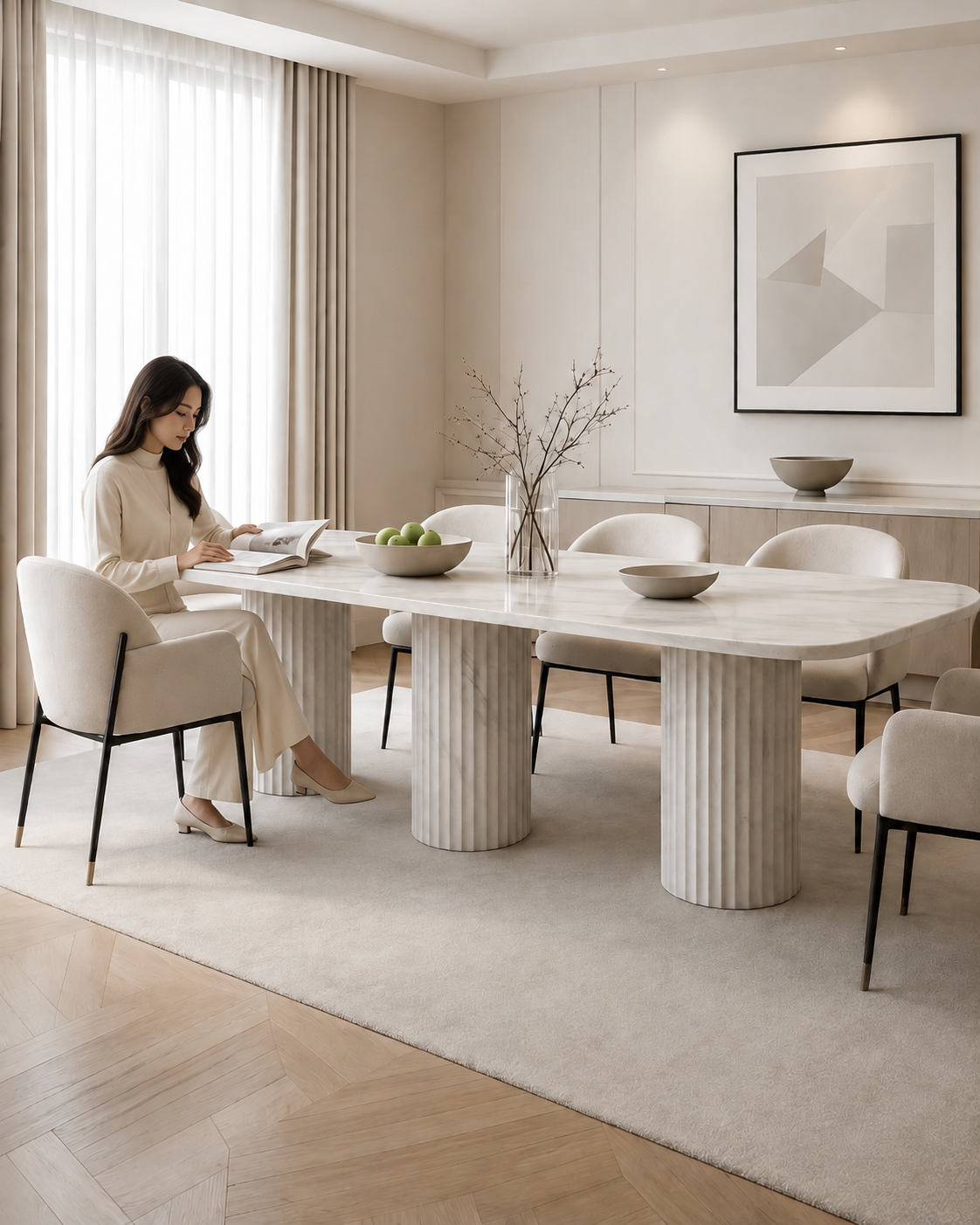BRIO Calacatta Beige dining table by DEKATO LIVING - image 5