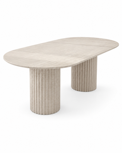 TODI travertine dining table by DEKATO LIVING - image 3