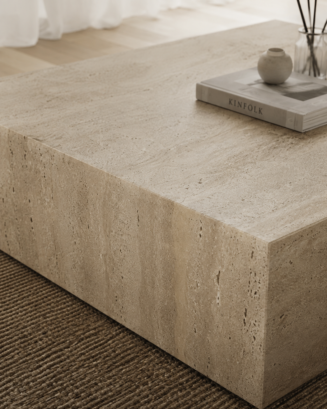 MALIBU travertine coffee table - image 6