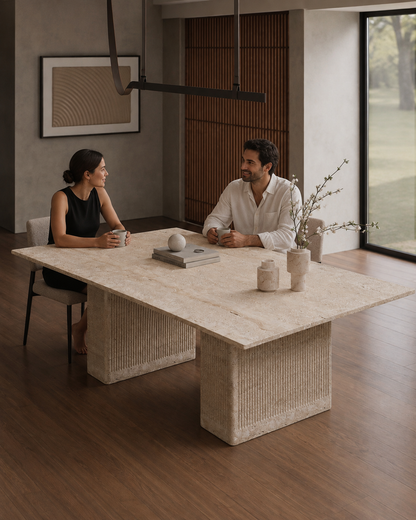 TERRA travertine dining table by DEKATO LIVING - image 7