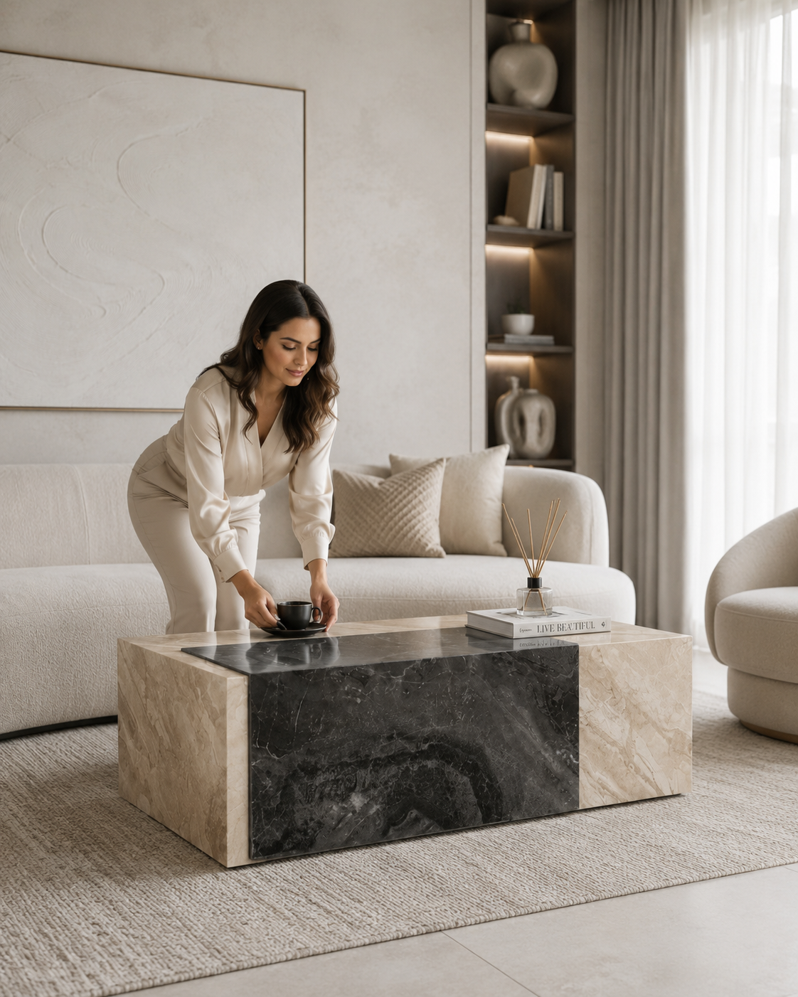 LAGOON marble coffee table - image 4