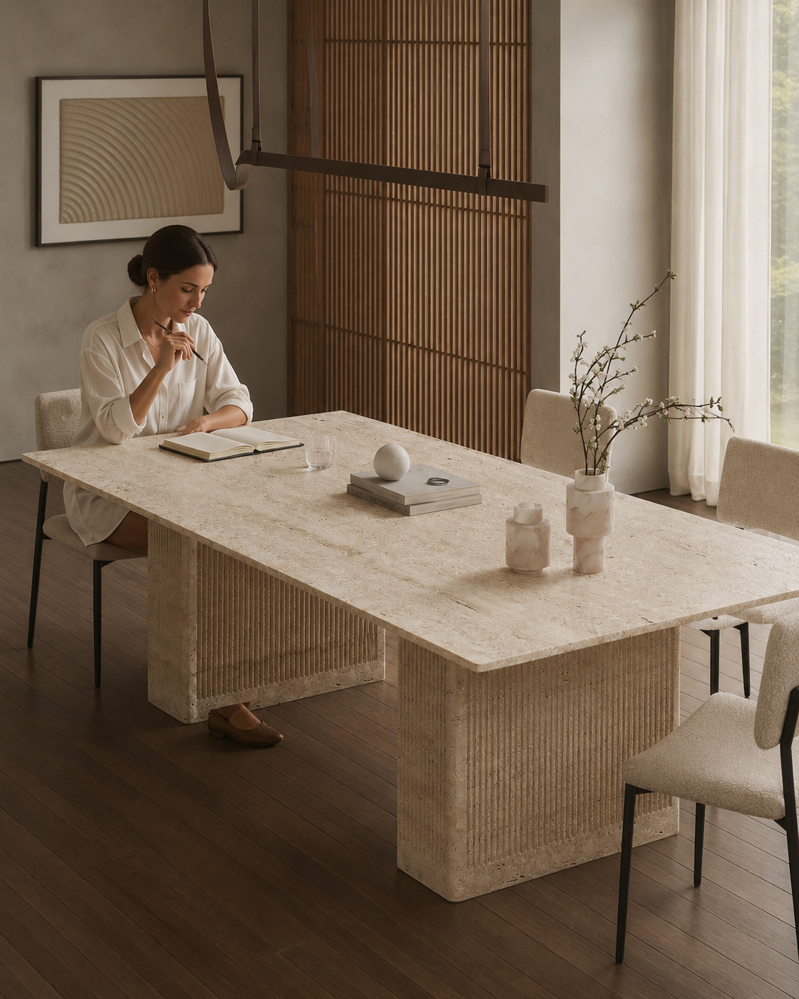 TERRA travertine dining table by DEKATO LIVING - image 5