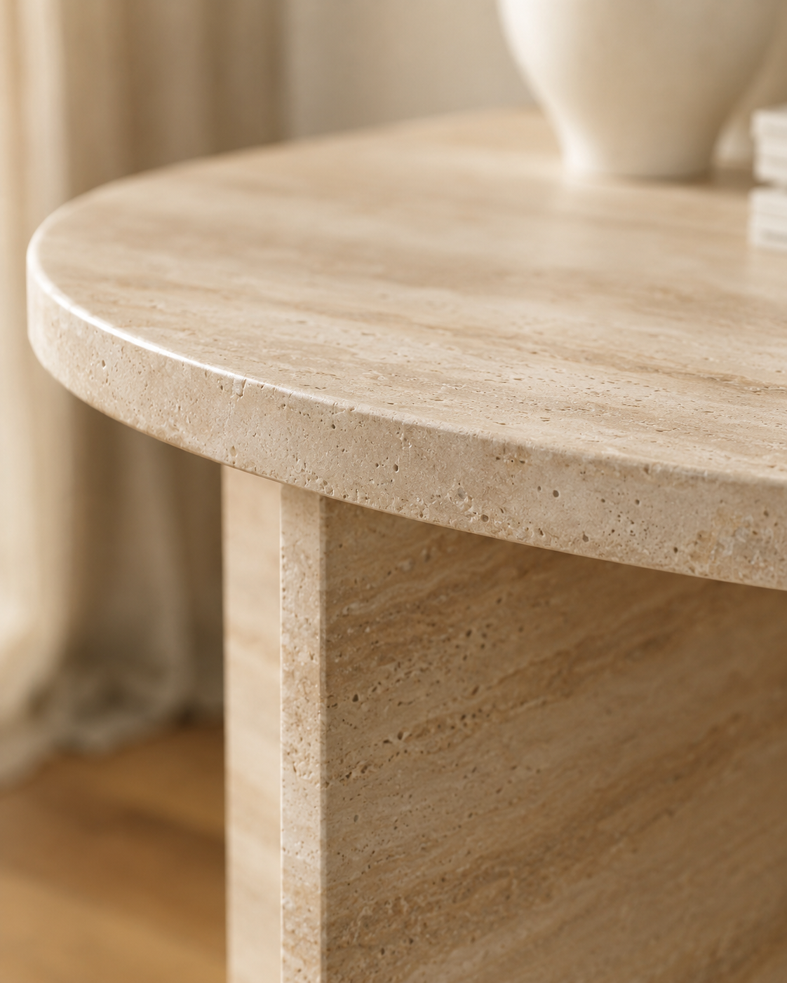 OPUS silver travertine console by DEKATO LIVING - image 2