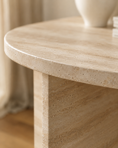 OPUS silver travertine console by DEKATO LIVING - image 2