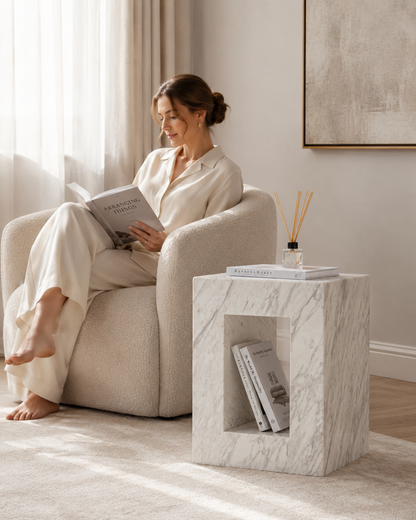 IBIZA natural stone side table - image 9