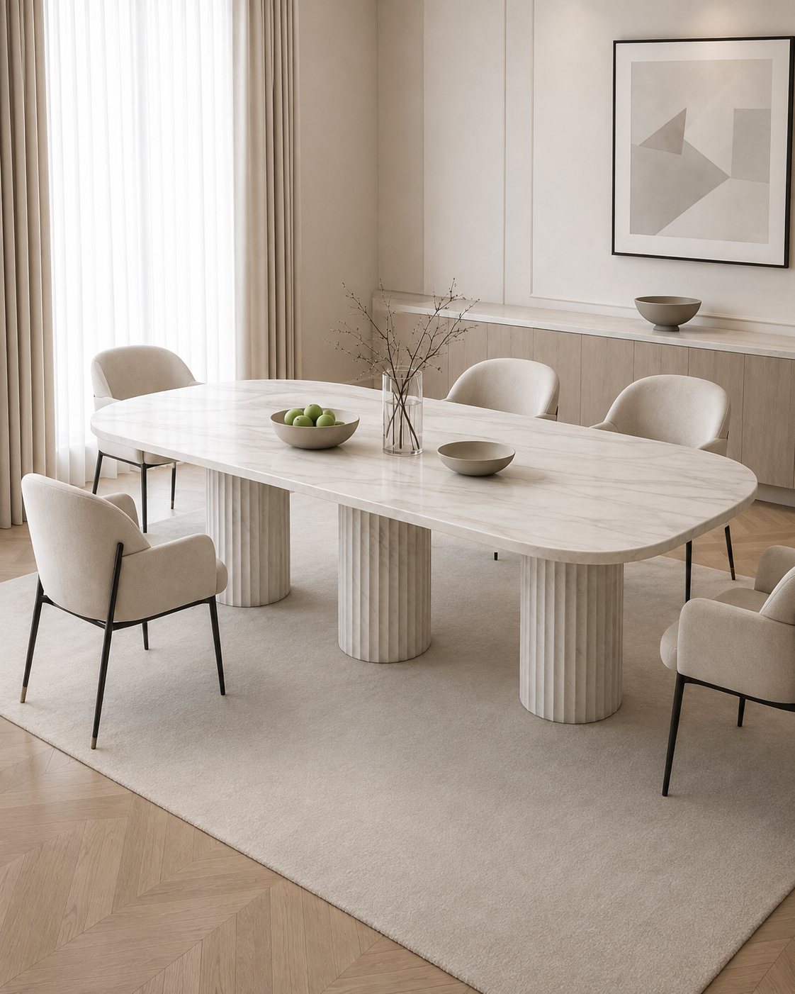 BRIO Calacatta Beige dining table by DEKATO LIVING - image 4