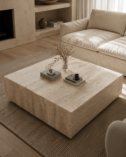 MALIBU travertine coffee table - image 4
