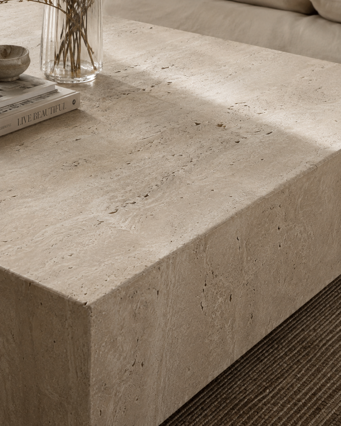 MALIBU travertine coffee table - image 3