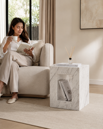 IBIZA natural stone side table - image 6