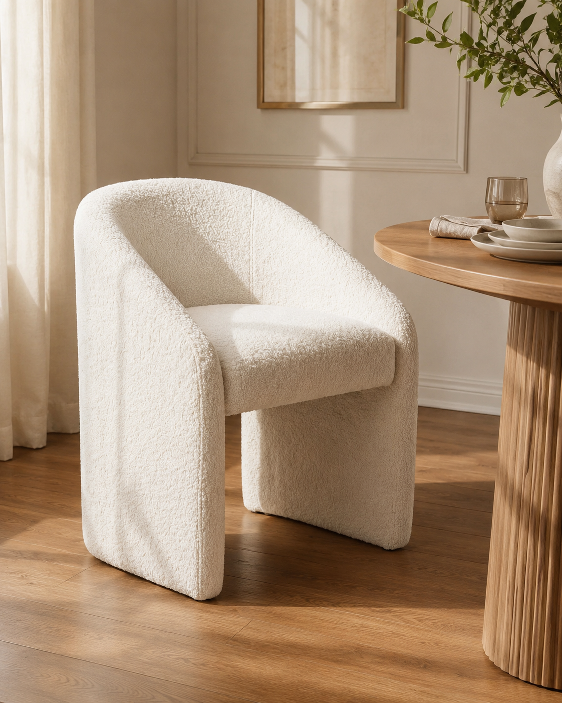 LUMI boucle dining chair by DEKATO LIVING - image 8