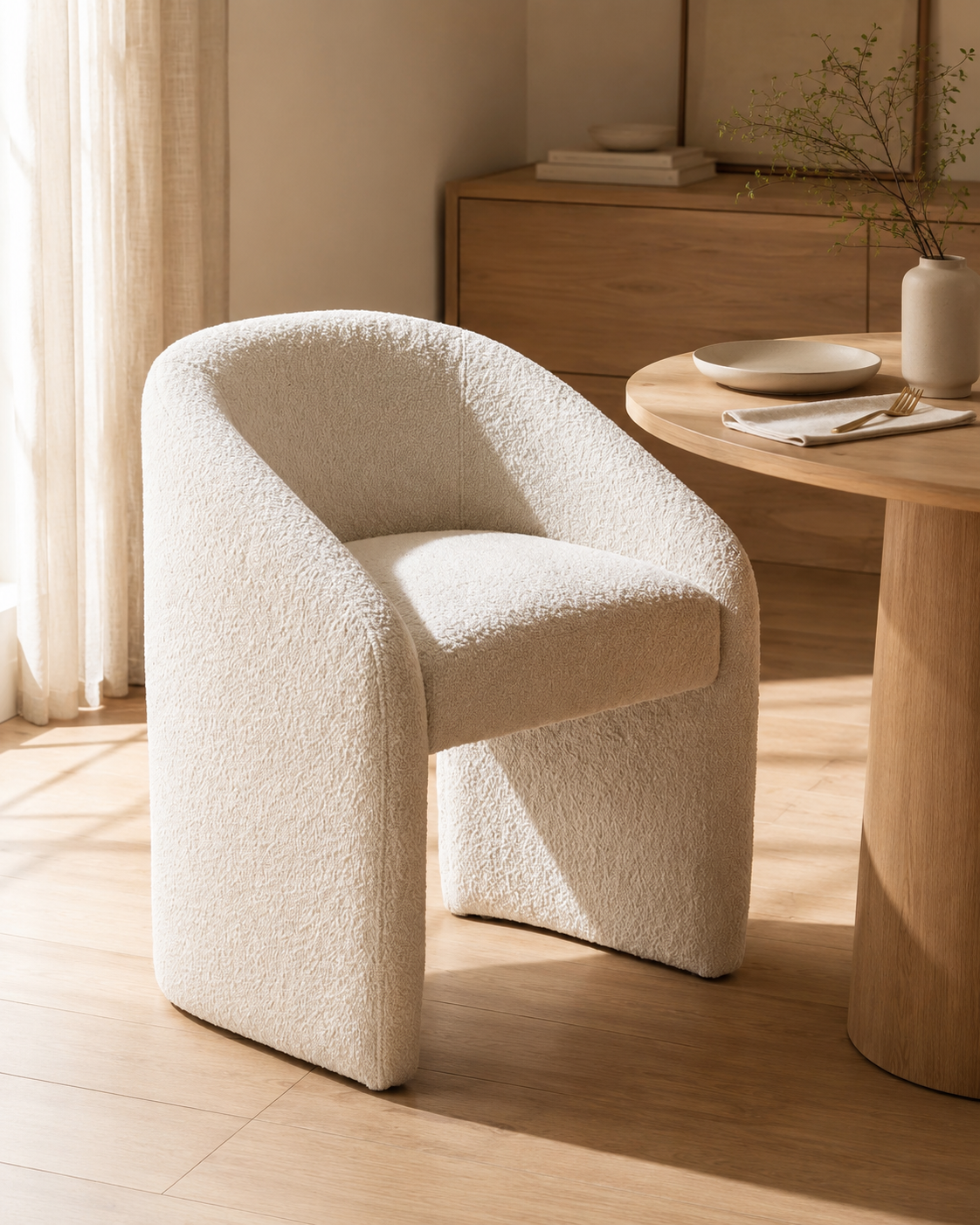 LUMI boucle dining chair by DEKATO LIVING - image 6