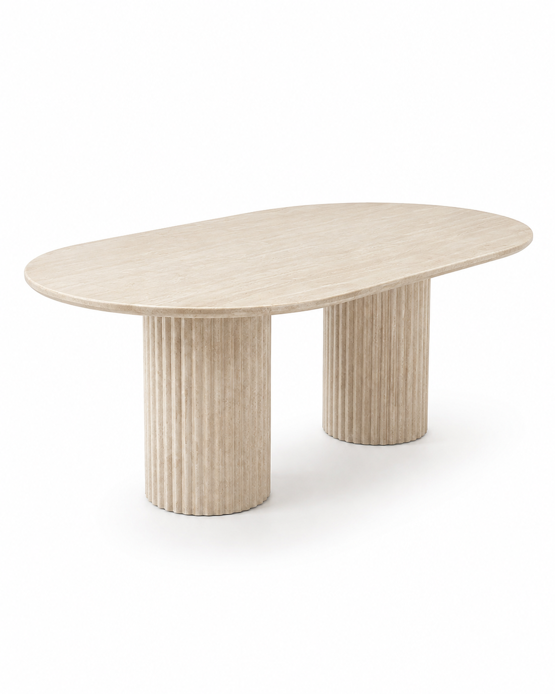TODI travertine dining table by DEKATO LIVING - image 1